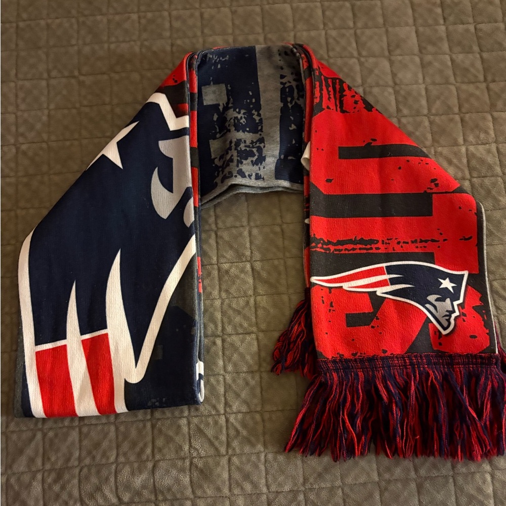Patriots Red and Blue Scarf